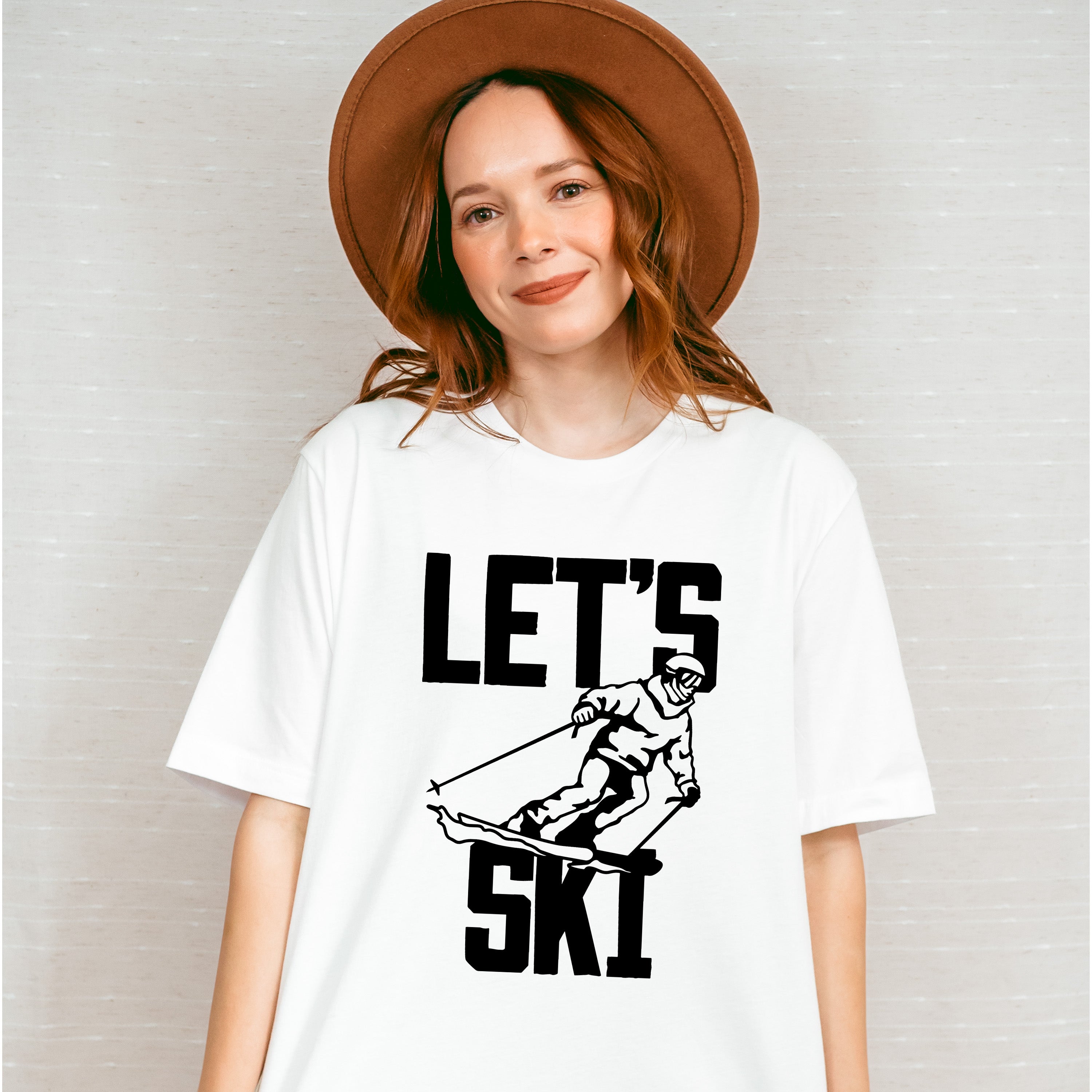 Let's Ski - Skiing Unisex Crewneck T-Shirt Sweatshirt Hoodie