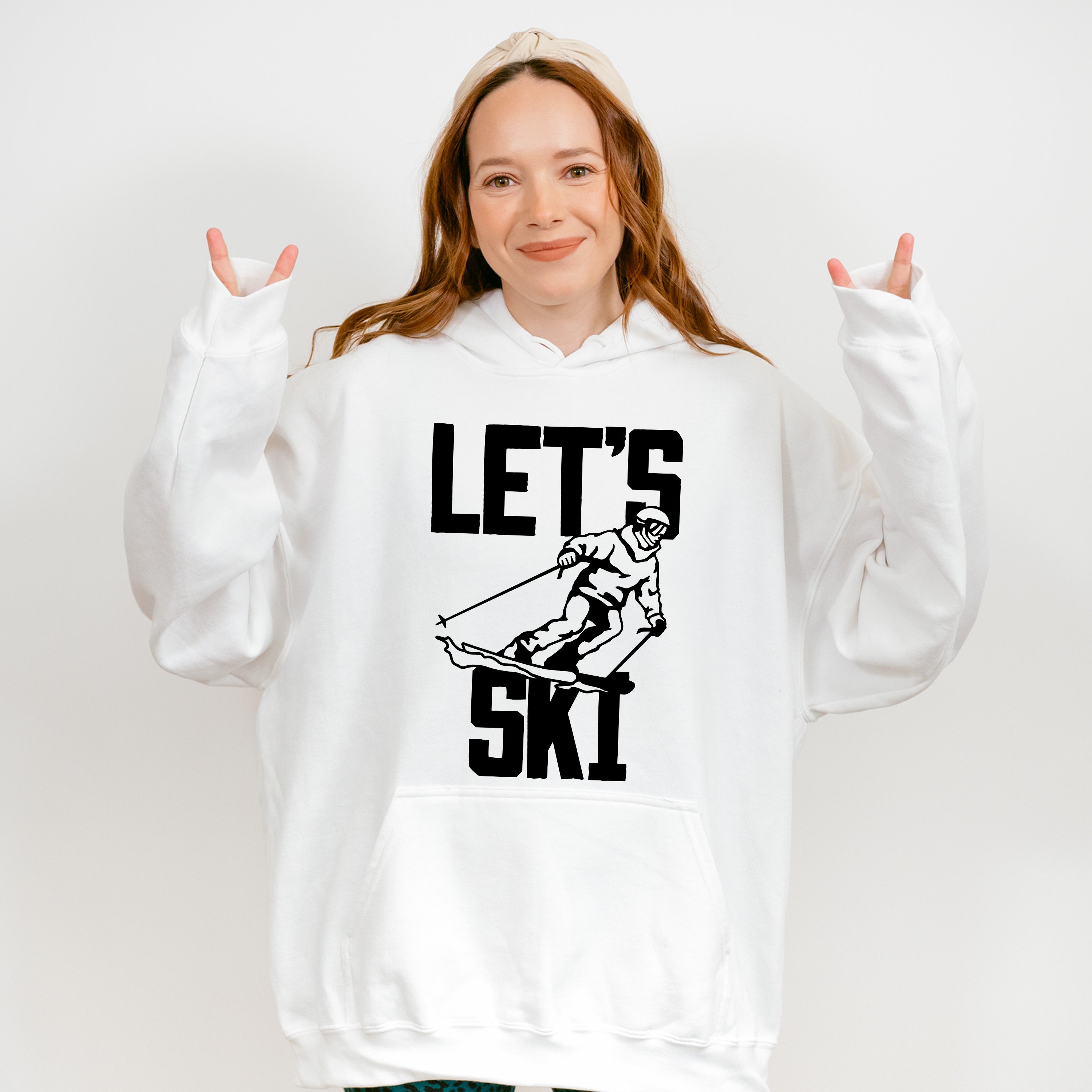 Let's Ski - Skiing Unisex Crewneck T-Shirt Sweatshirt Hoodie