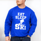 Eat Sleep Ski - Skiing Unisex Crewneck T-Shirt Sweatshirt Hoodie