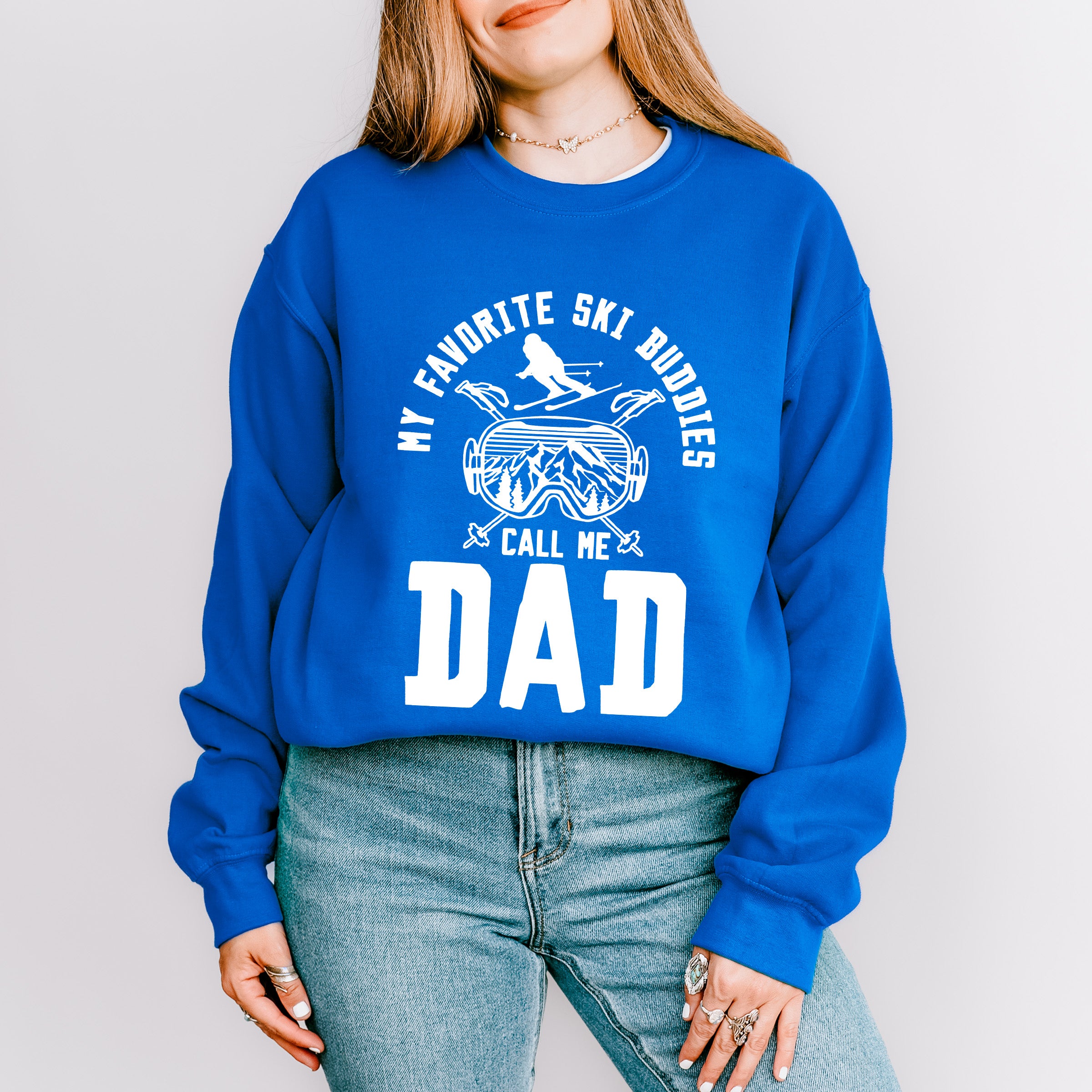 My Favorite Sky Buddies - Skiing Unisex Crewneck T-Shirt Sweatshirt Hoodie