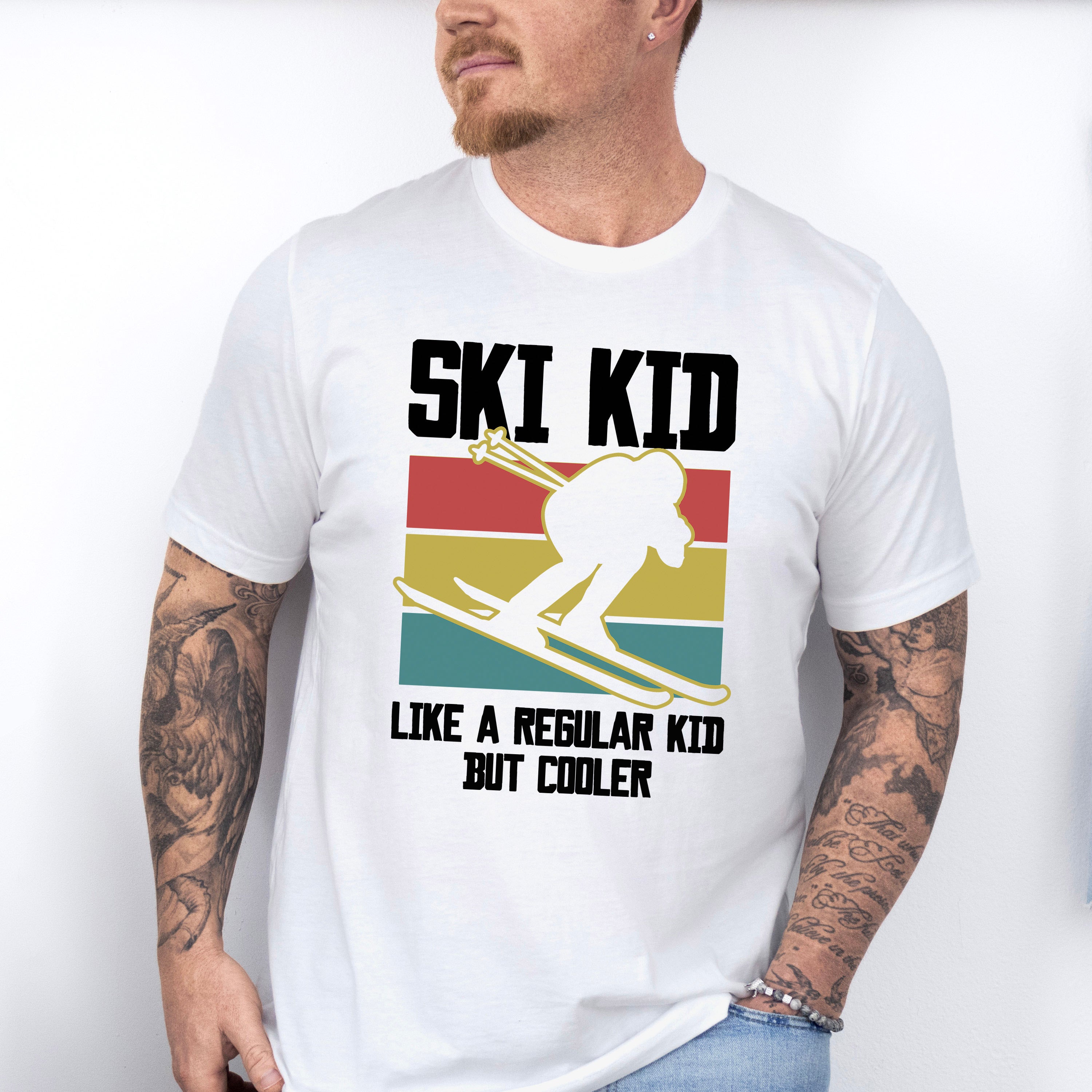 SKI KID - Skiing Unisex Crewneck T-Shirt Sweatshirt Hoodie