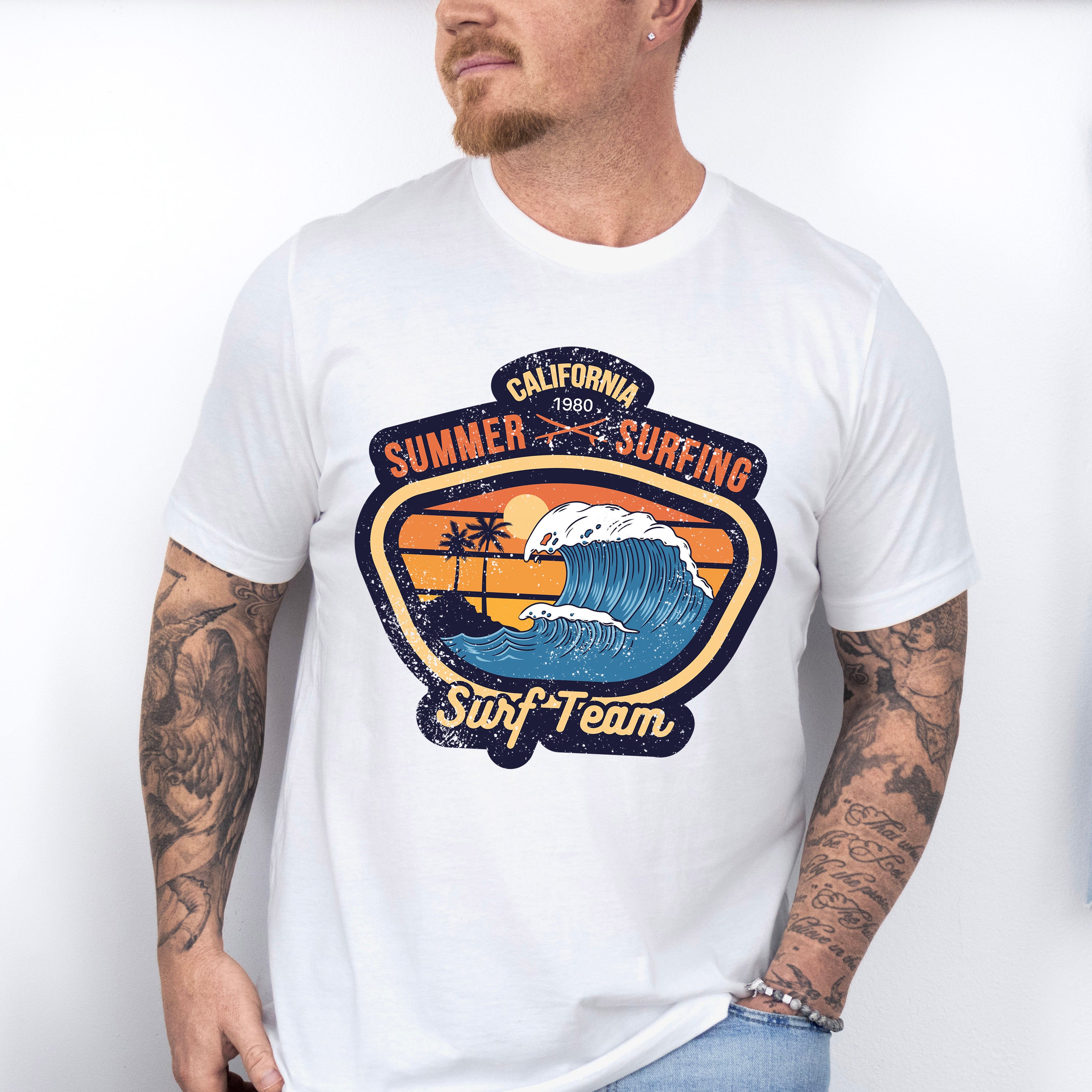 California Summer Surf Team - Surfing Unisex Crewneck T-Shirt Sweatshirt Hoodie