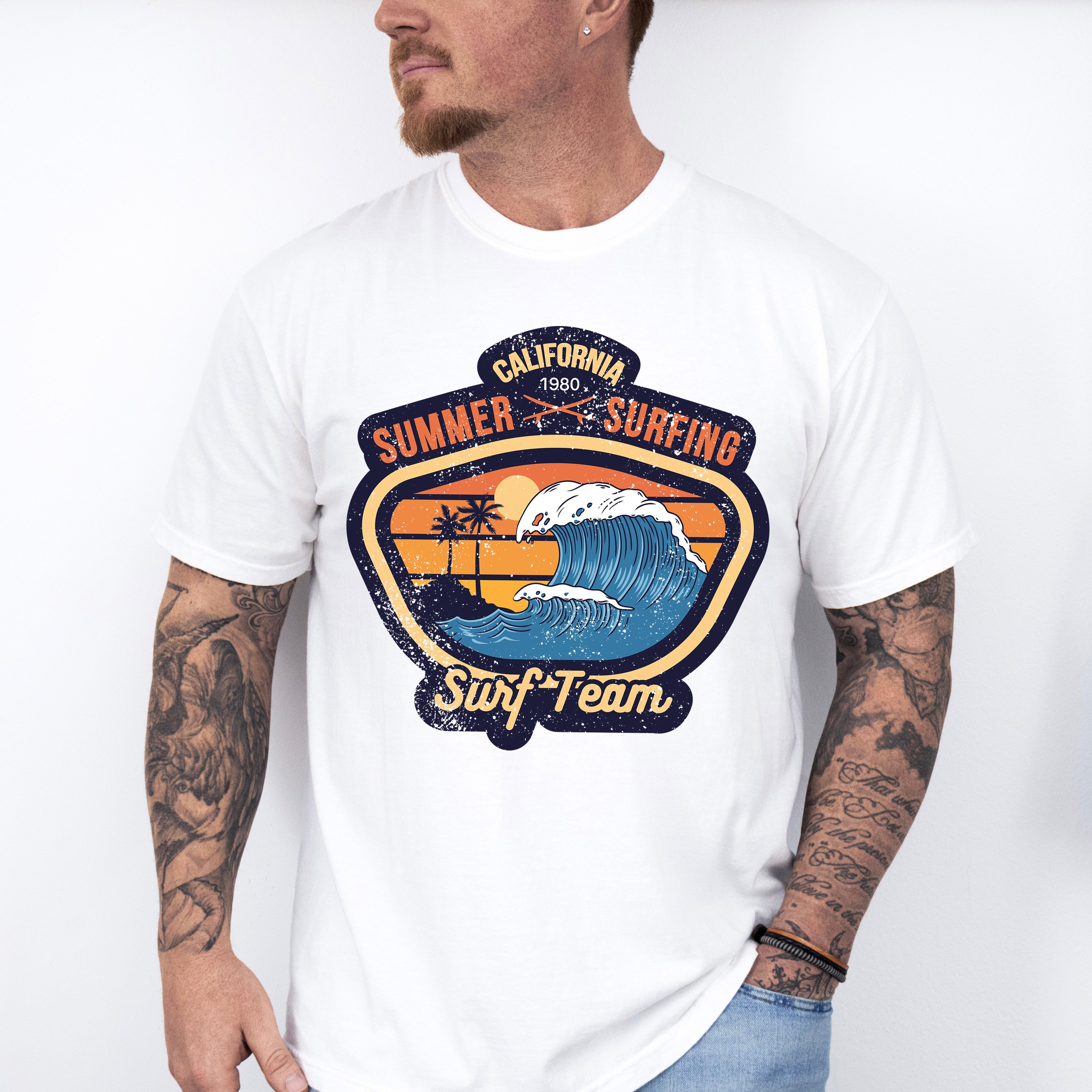 California Summer Surf Team - Surfing Unisex Crewneck T-Shirt Sweatshirt Hoodie