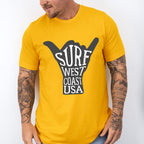 Surf West Coast USA - Surfing Unisex Crewneck T-Shirt Sweatshirt Hoodie
