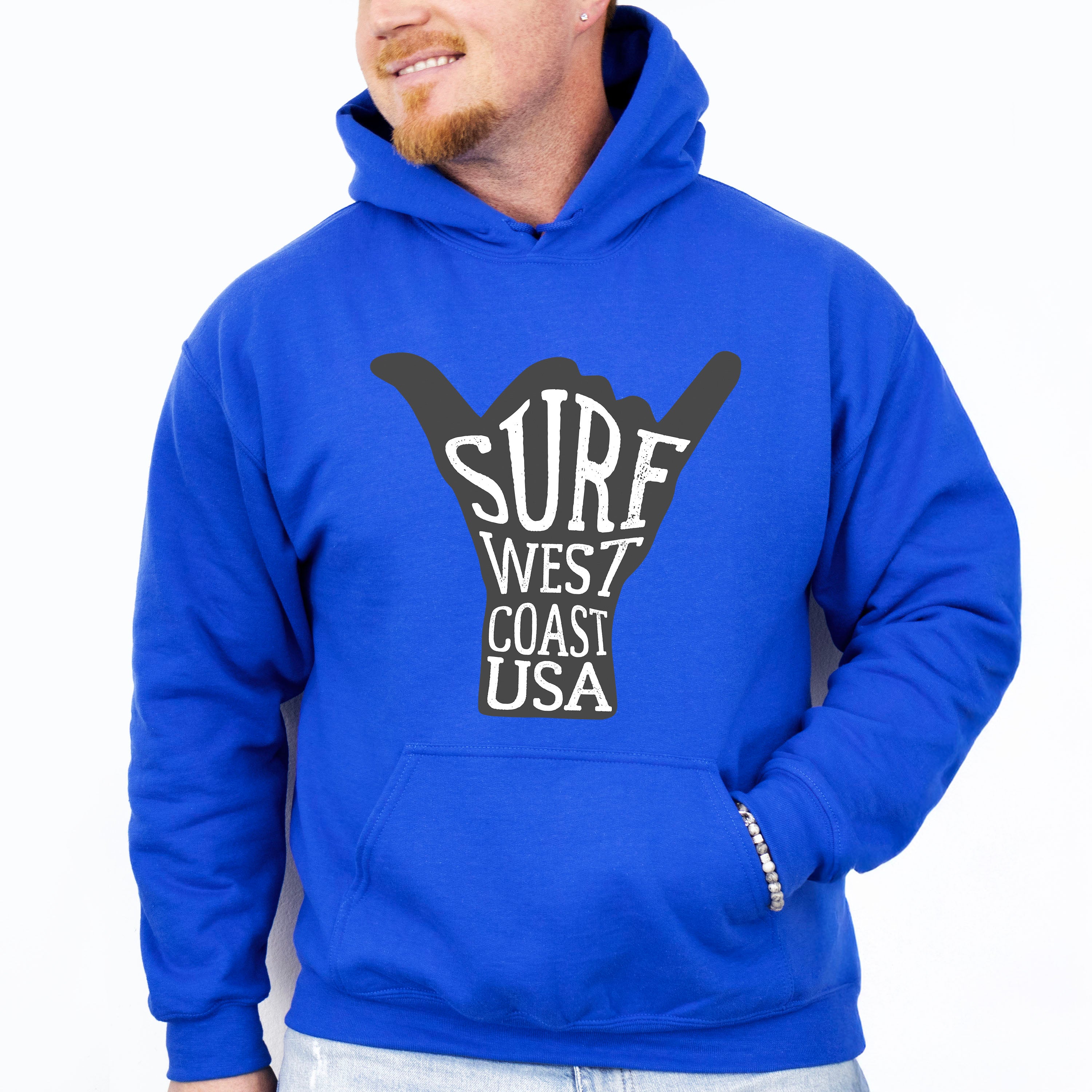 Surf West Coast USA - Surfing Unisex Crewneck T-Shirt Sweatshirt Hoodie