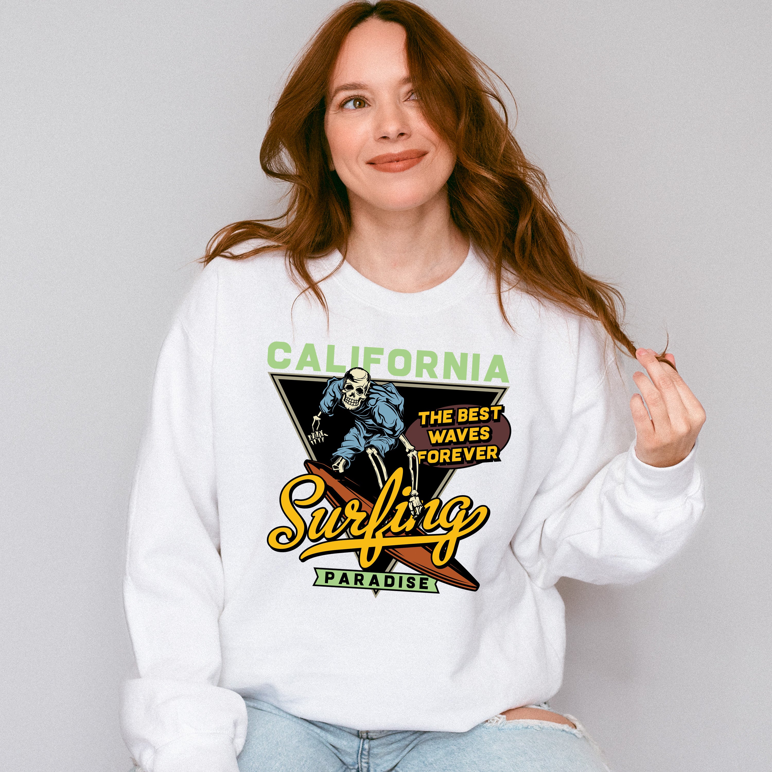 California Surfing Paradise - Surfing Unisex Crewneck T-Shirt Sweatshirt Hoodie