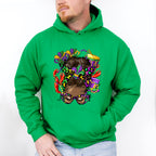 Mardi Gras Face Design - Mardi Gras Unisex Crewneck T-Shirt Sweatshirt Hoodie