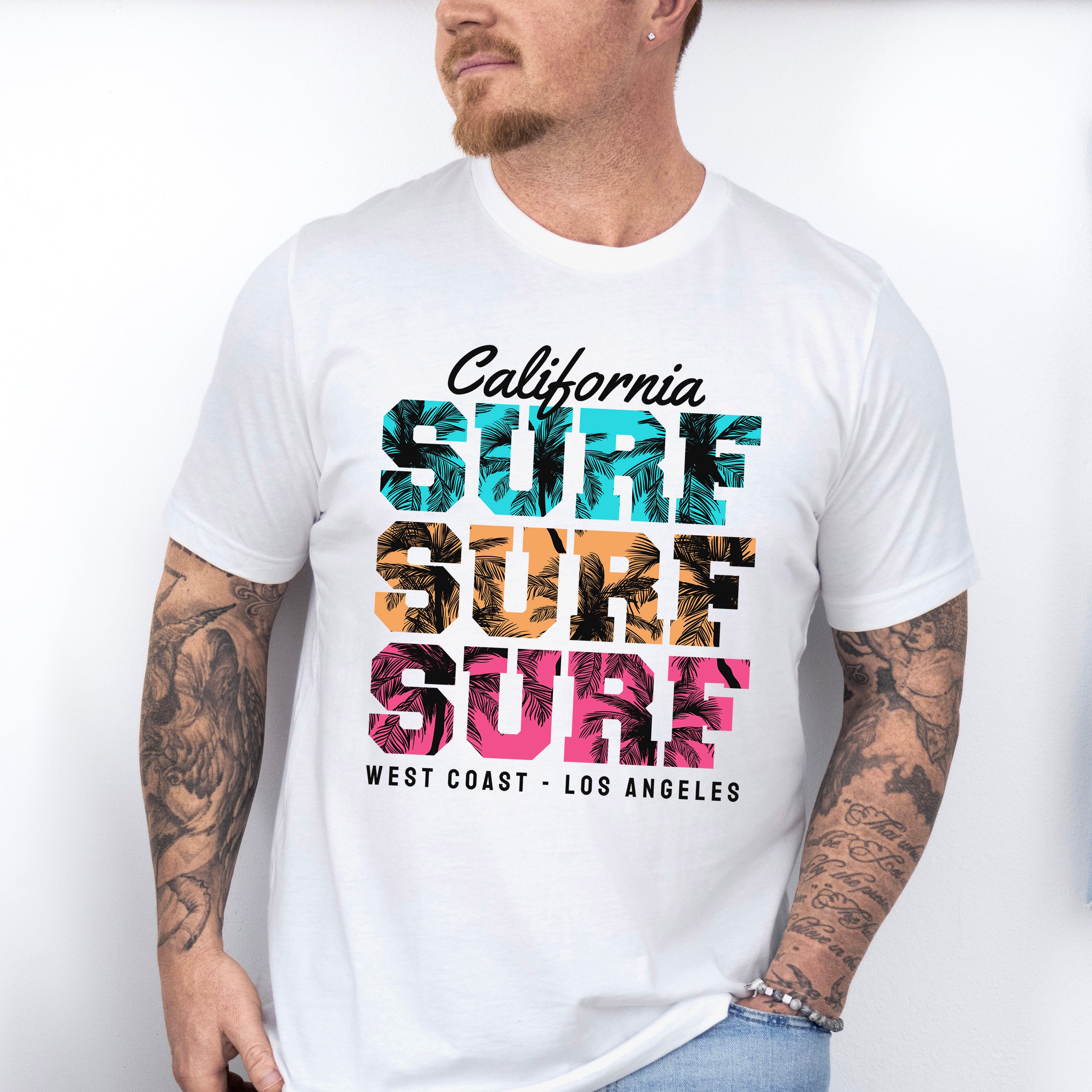 California Surf Surf Surf West Coast - Surfing Unisex Crewneck T-Shirt Sweatshirt Hoodie