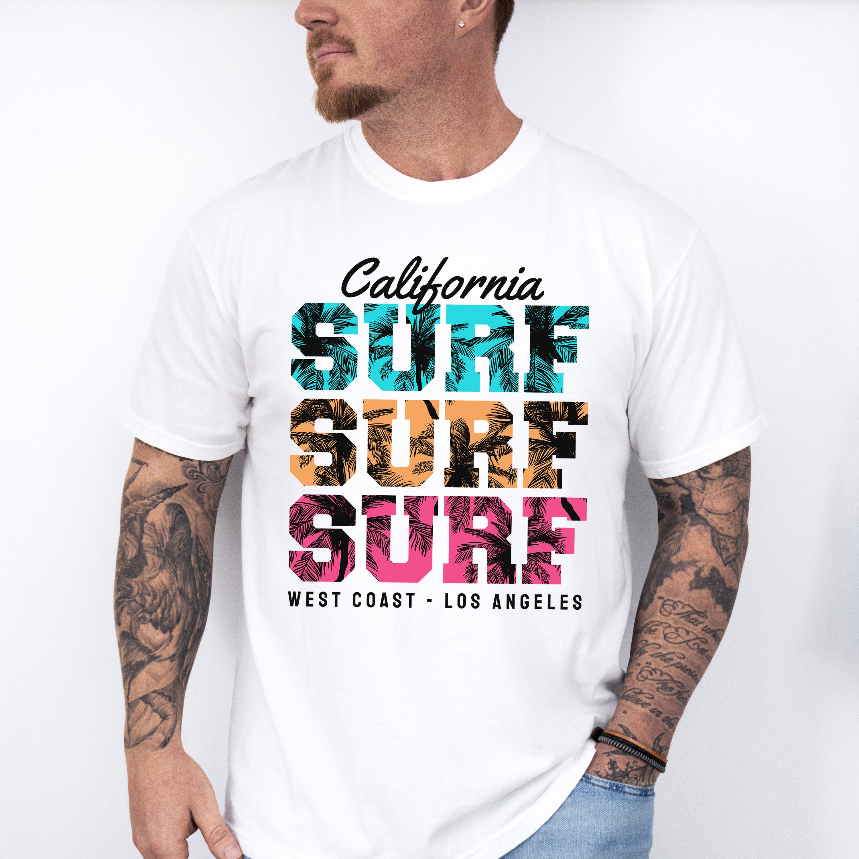 California Surf Surf Surf West Coast - Surfing Unisex Crewneck T-Shirt Sweatshirt Hoodie