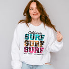California Surf Surf Surf West Coast - Surfing Unisex Crewneck T-Shirt Sweatshirt Hoodie