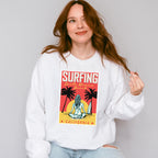 Surfing Santa Monica Beach - Surfing Unisex Crewneck T-Shirt Sweatshirt Hoodie
