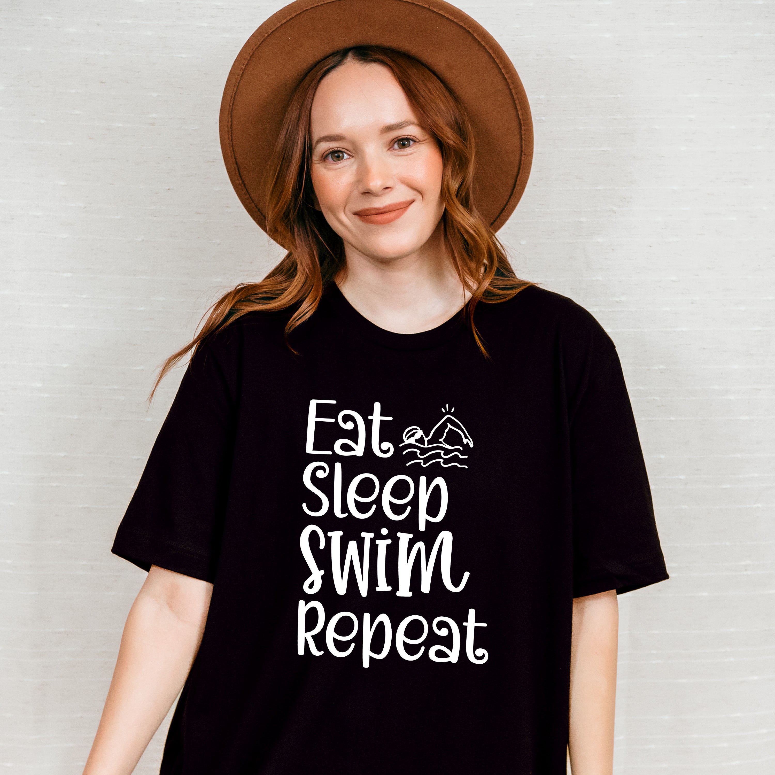 Eat Sleep Swim Repeat - Swimming Unisex Crewneck T-Shirt Sweatshirt Hoodie