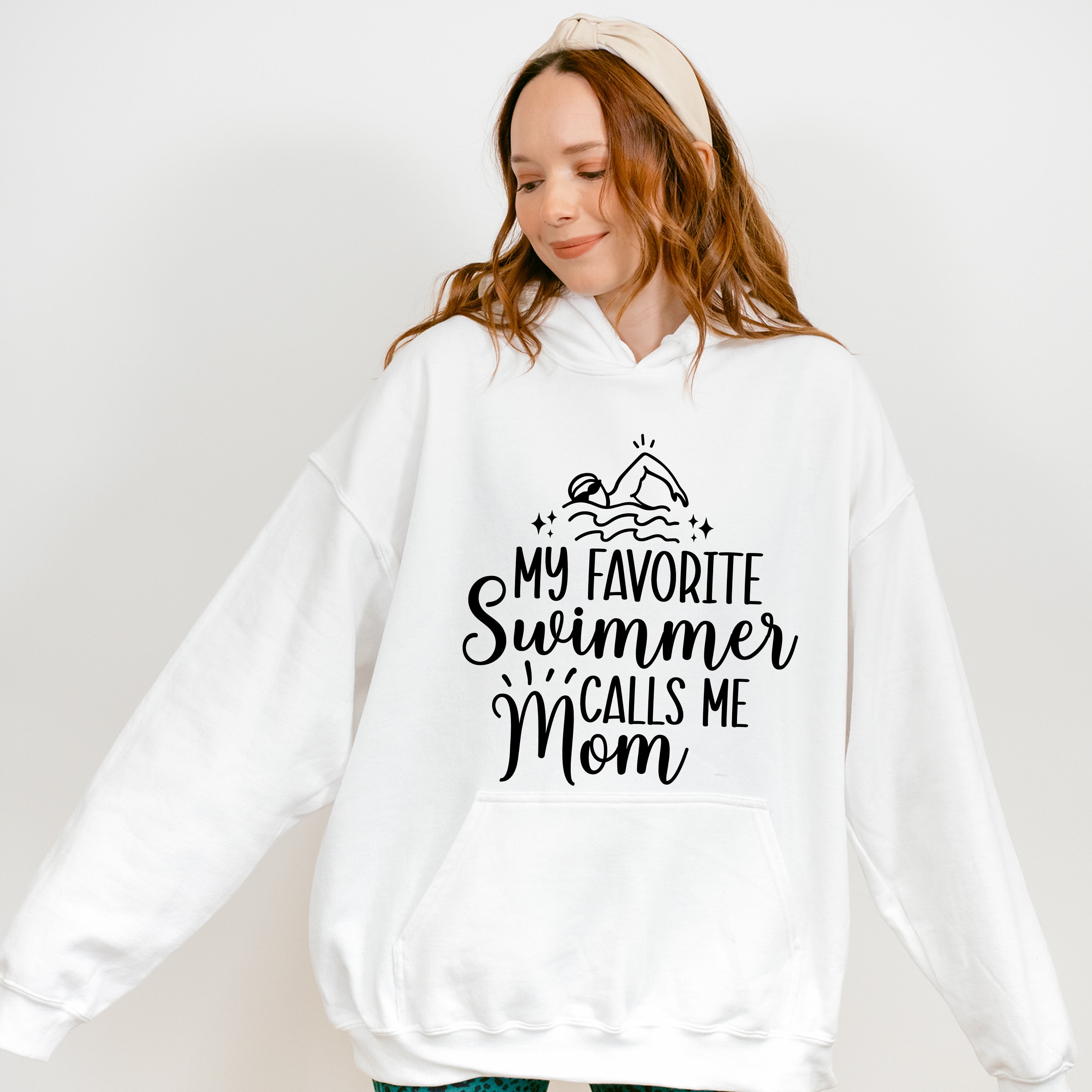 My Favorite Swimmer Calls Me Mom - Swimming Unisex Crewneck T-Shirt Sweatshirt Hoodie