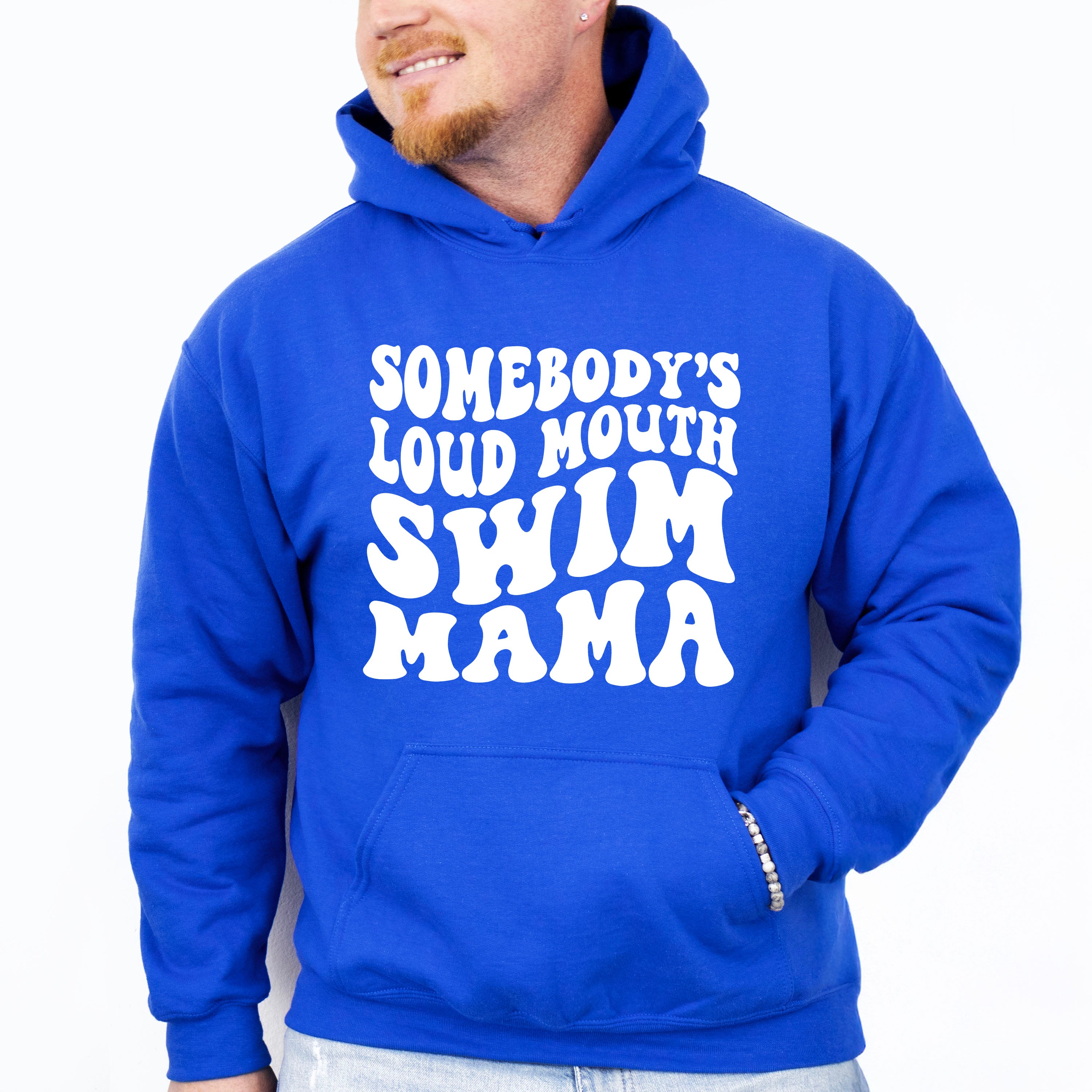 Somebody's Loud Mouth Swim Mama - Swimming Unisex Crewneck T-Shirt Sweatshirt Hoodie