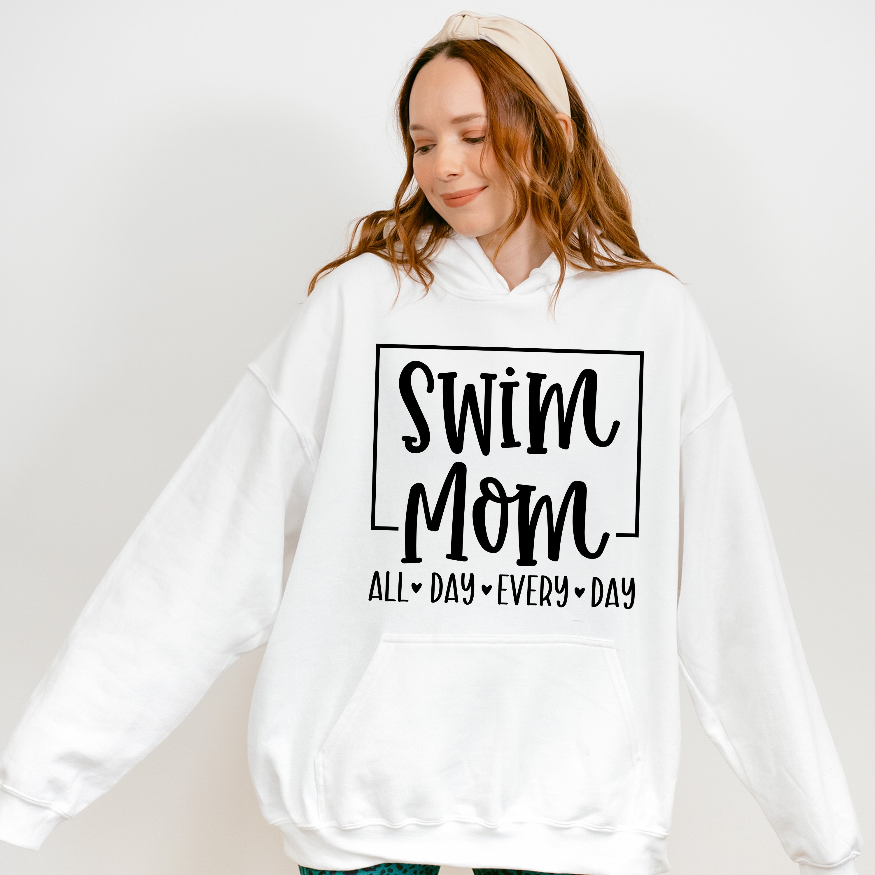 Swim Mom All Day Every Day - Swimming Unisex Crewneck T-Shirt Sweatshirt Hoodie