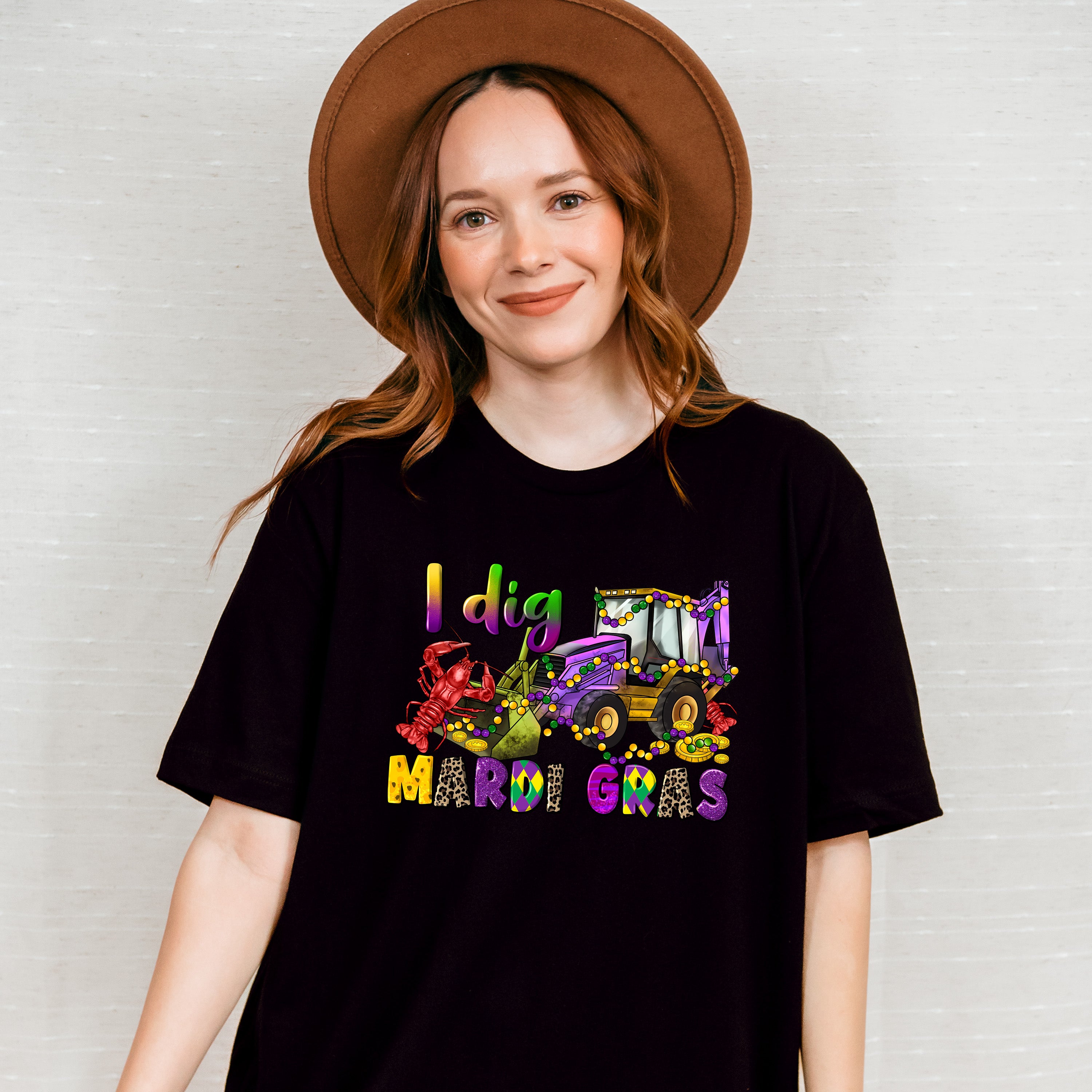 I Dig Mardi Gras Design - Mardi Gras Unisex Crewneck T-Shirt Sweatshirt Hoodie