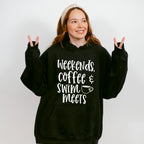 Weekends' Coffee Swim Meets - Swimming Unisex Crewneck T-Shirt Sweatshirt Hoodie
