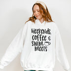 Weekends' Coffee Swim Meets - Swimming Unisex Crewneck T-Shirt Sweatshirt Hoodie