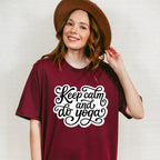 Keep Calm And Do Yoga - Yoga Unisex Crewneck T-Shirt Sweatshirt Hoodie
