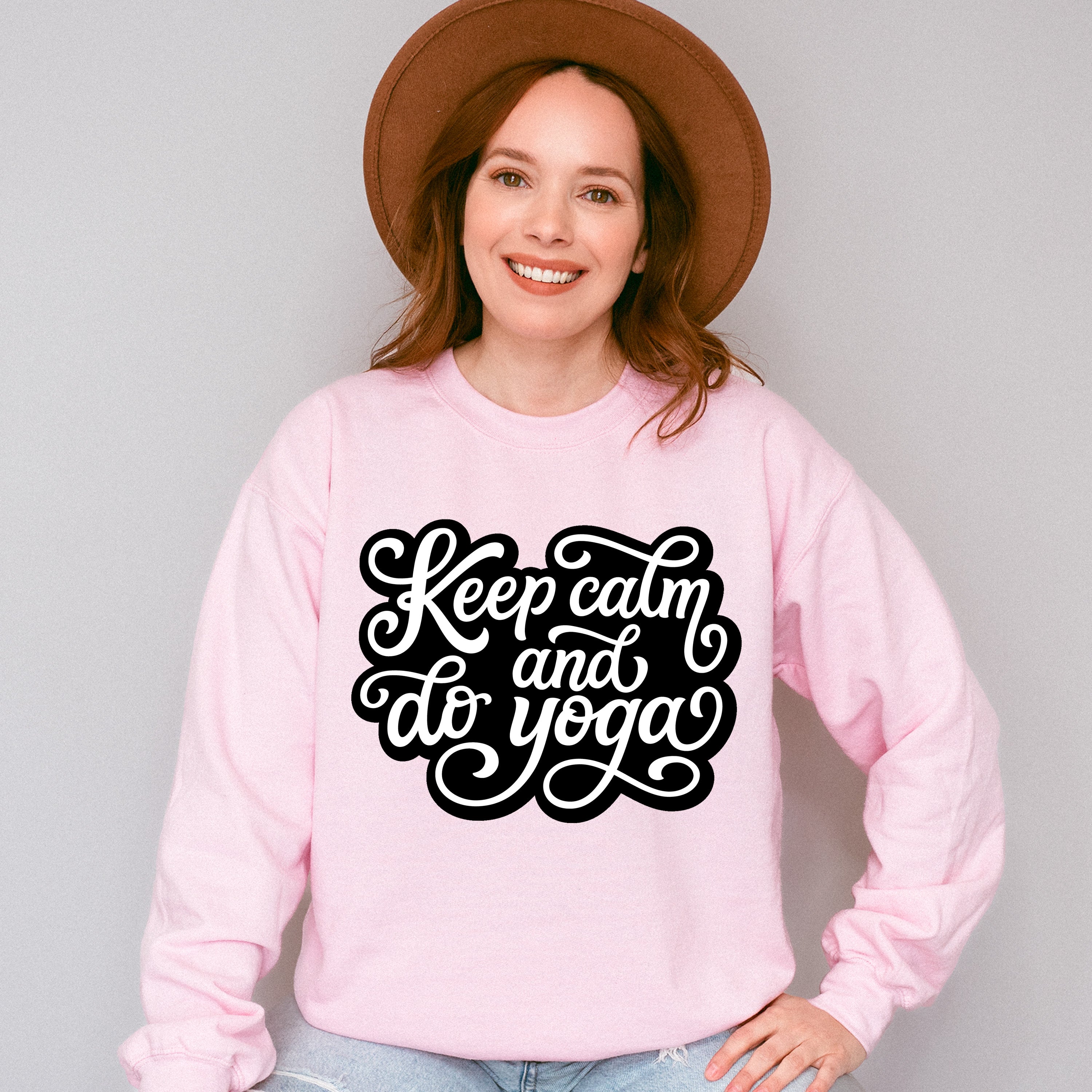 Keep Calm And Do Yoga - Yoga Unisex Crewneck T-Shirt Sweatshirt Hoodie
