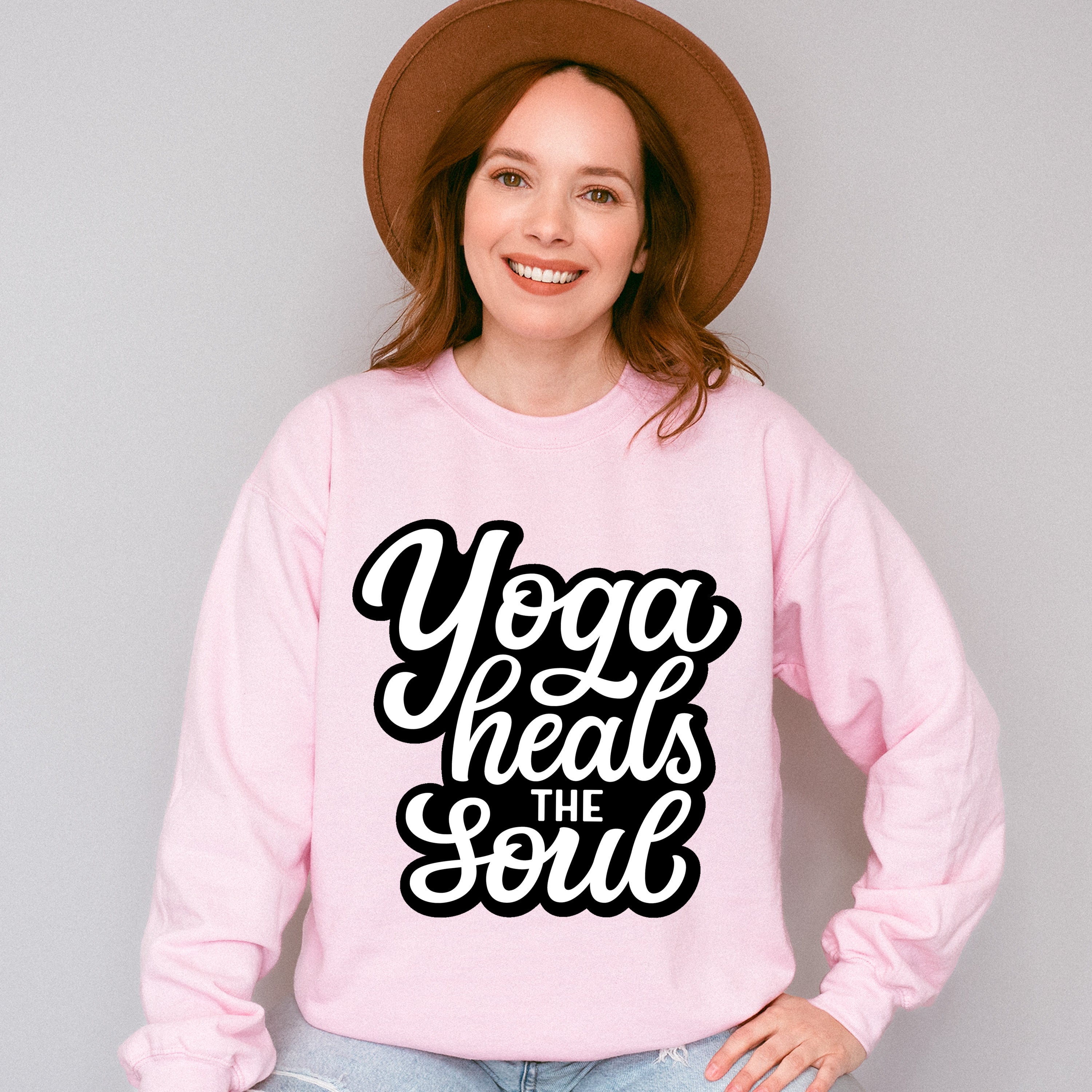 Yoga Heals The Souls - Yoga Unisex Crewneck T-Shirt Sweatshirt Hoodie