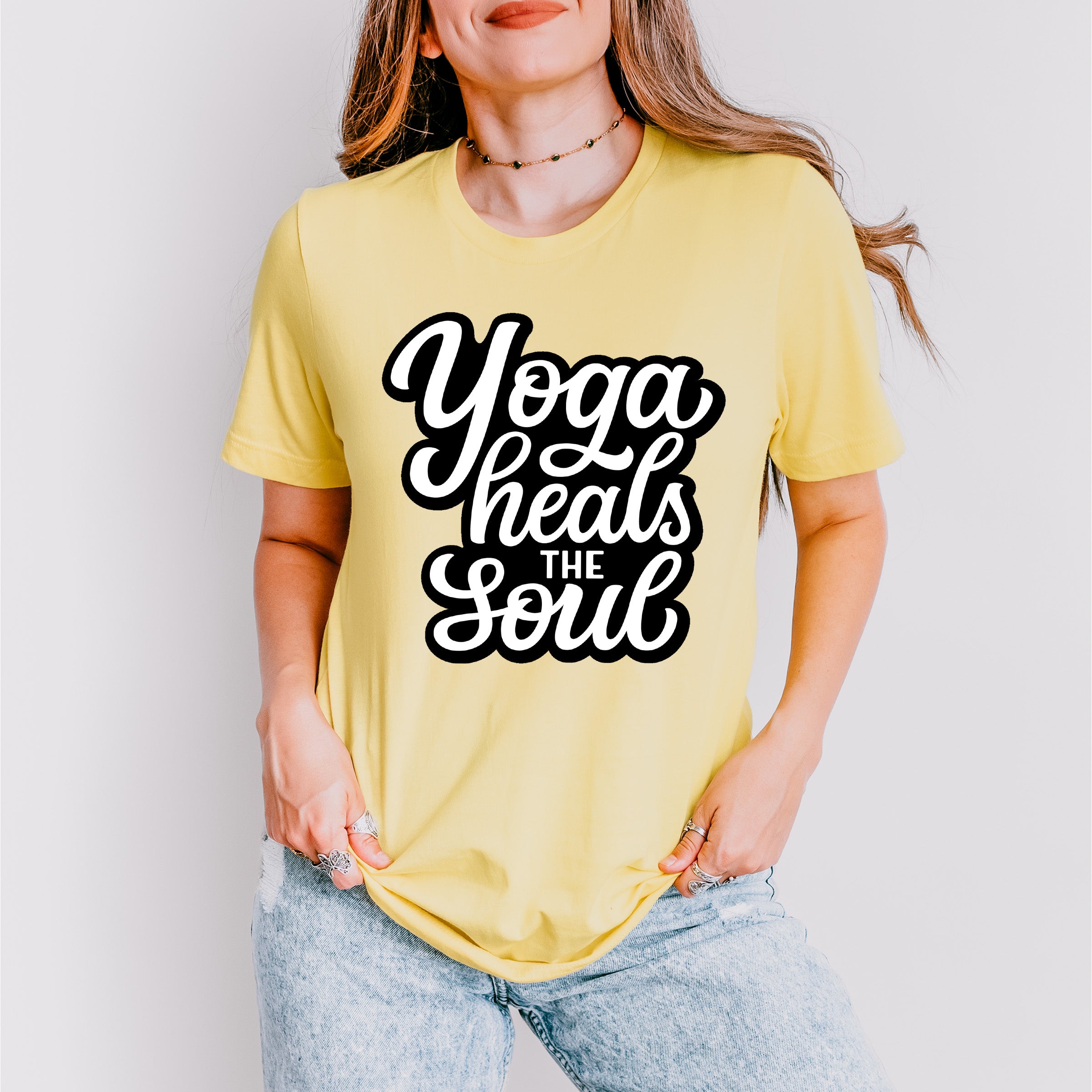 Yoga Heals The Souls - Yoga Unisex Crewneck T-Shirt Sweatshirt Hoodie