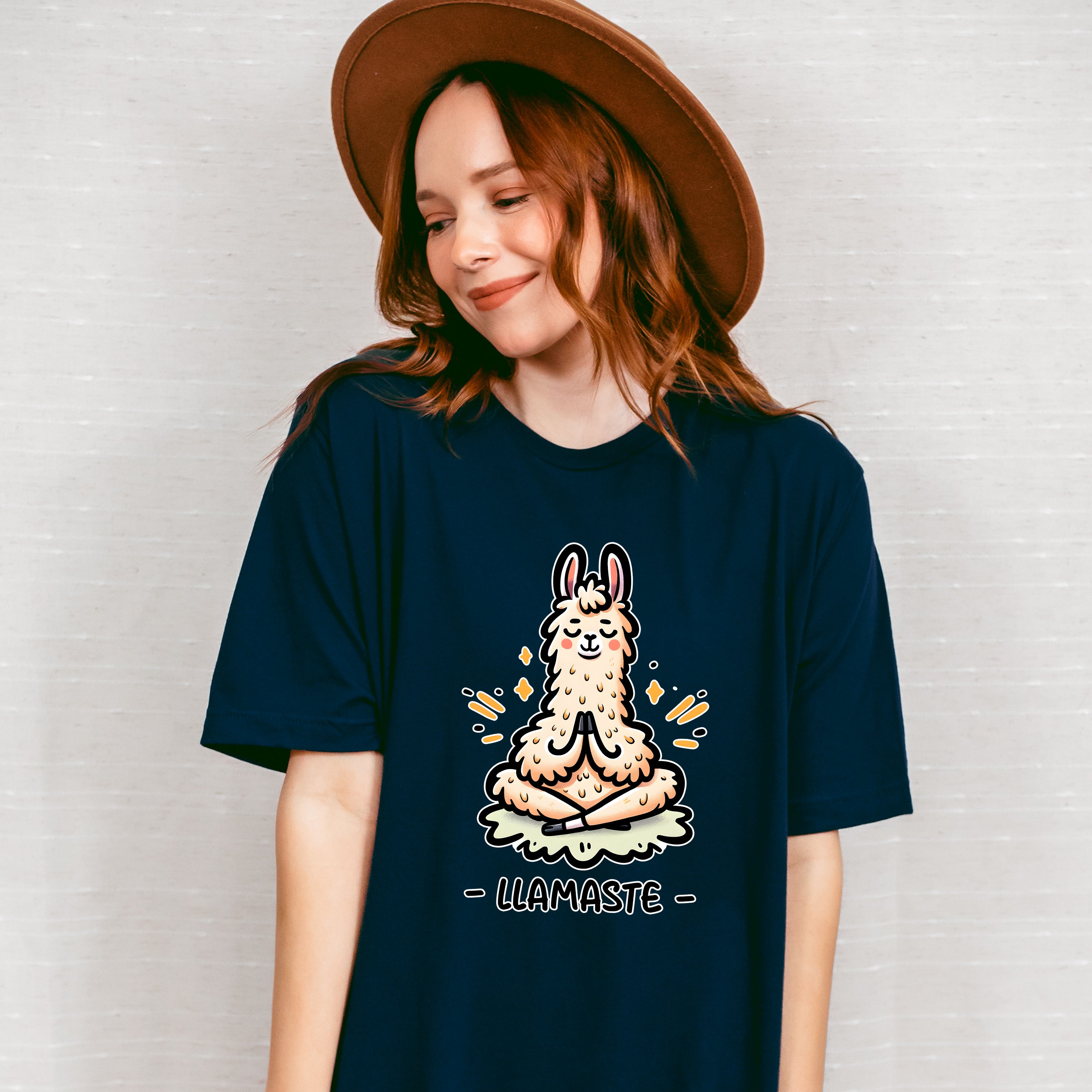 LLAMASTE - Yoga Unisex Crewneck T-Shirt Sweatshirt Hoodie