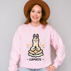 LLAMASTE - Yoga Unisex Crewneck T-Shirt Sweatshirt Hoodie