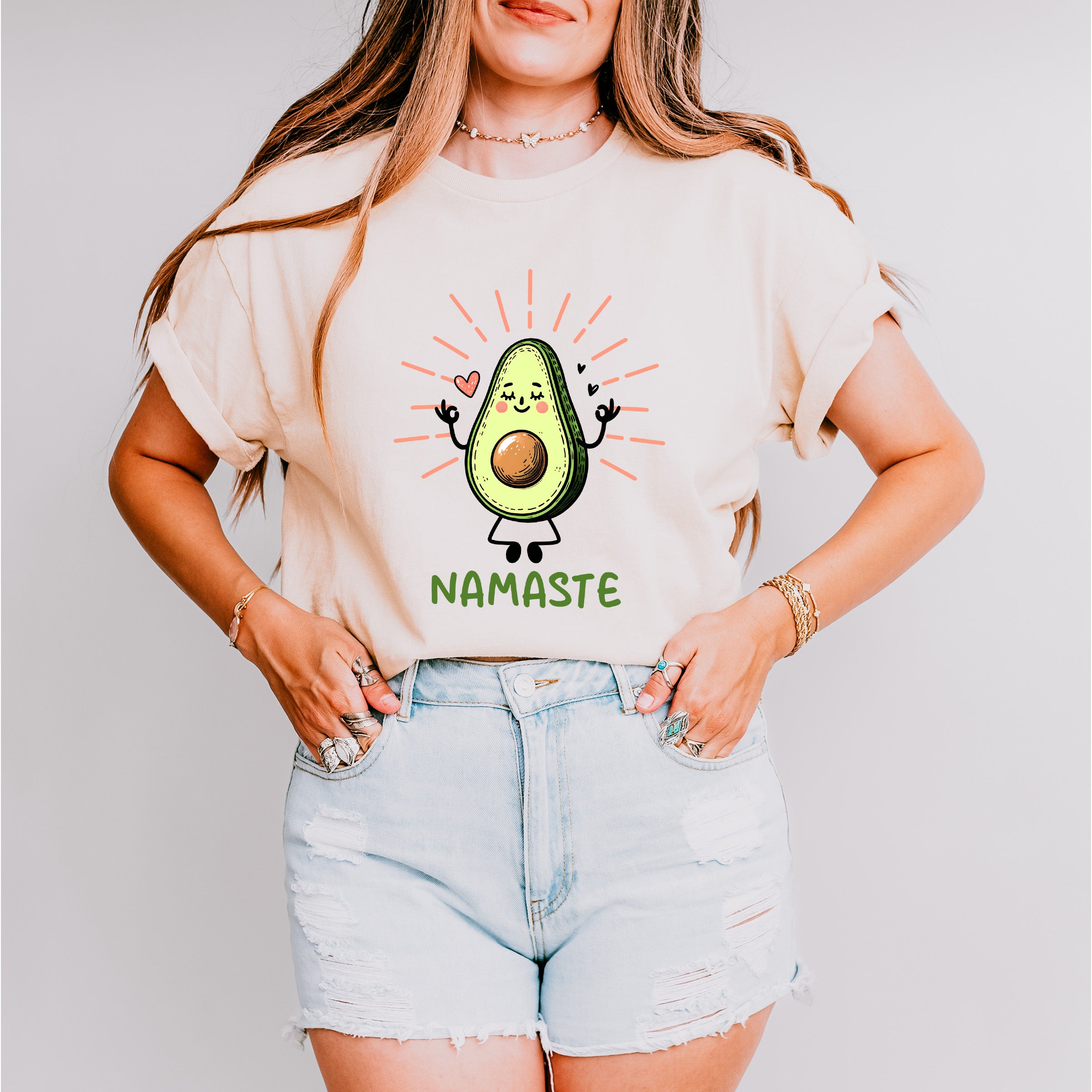 Avocado Namaste - Yoga Unisex Crewneck T-Shirt Sweatshirt Hoodie
