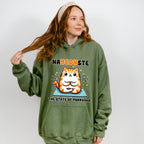 Nameowste The State Of Purrvana - Yoga Unisex Crewneck T-Shirt Sweatshirt Hoodie
