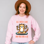All I Need Is Love - Yoga Unisex Crewneck T-Shirt Sweatshirt Hoodie