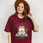 Live In The Meow - Yoga Unisex Crewneck T-Shirt Sweatshirt Hoodie