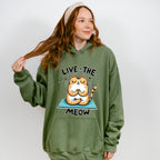 Live In The Meow - Yoga Unisex Crewneck T-Shirt Sweatshirt Hoodie