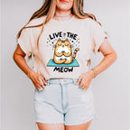 Live In The Meow - Yoga Unisex Crewneck T-Shirt Sweatshirt Hoodie