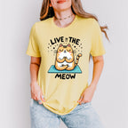 Live In The Meow - Yoga Unisex Crewneck T-Shirt Sweatshirt Hoodie