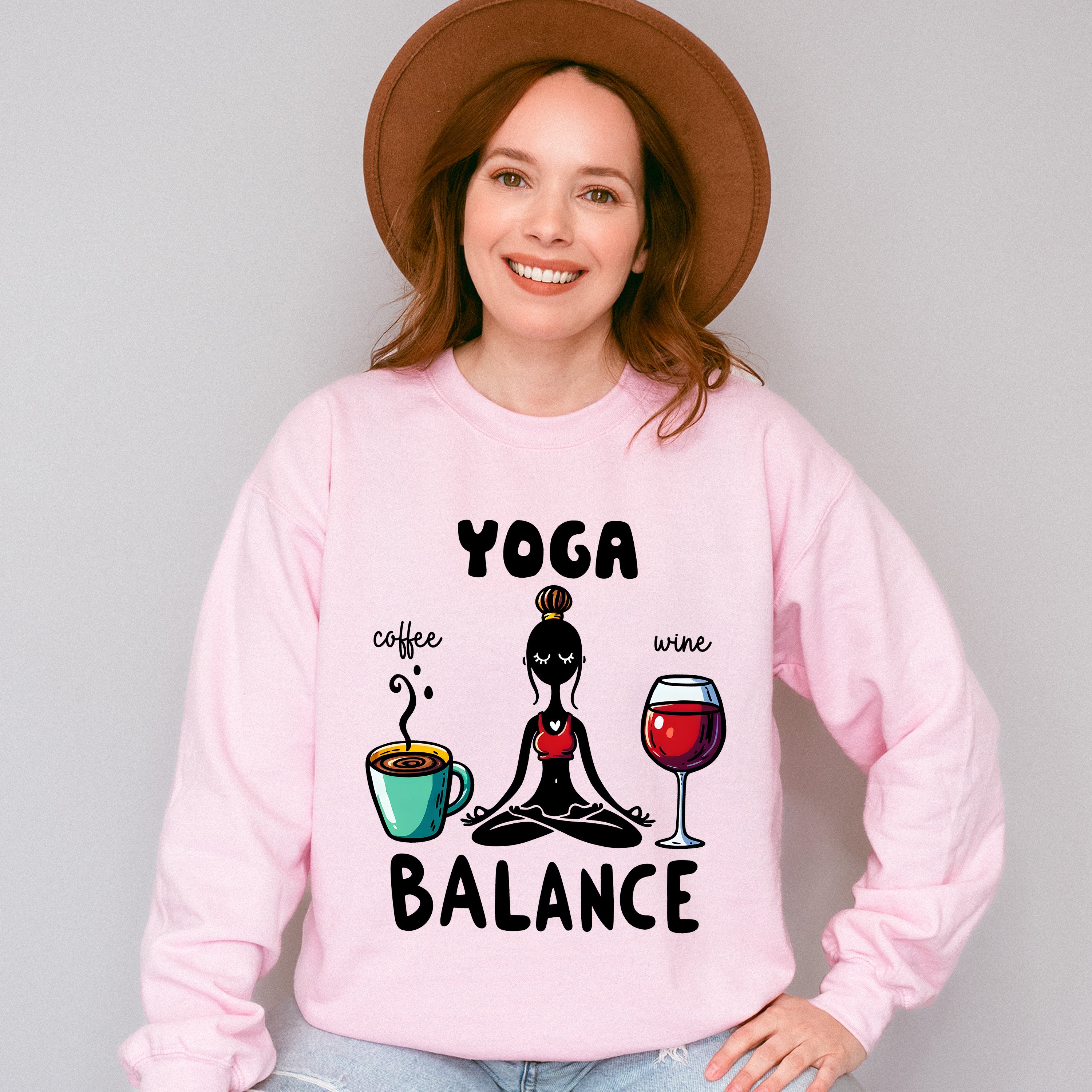 Yoga Balance - Yoga Unisex Crewneck T-Shirt Sweatshirt Hoodie