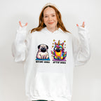 Before Yoga vs After Yoga Pug Design - Yoga Unisex Crewneck T-Shirt Sweatshirt Hoodie
