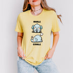 Inhale Exhale Elephant Design - Yoga Unisex Crewneck T-Shirt Sweatshirt Hoodie