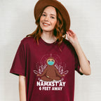 Namast'ay 6 Feet Away - Yoga Unisex Crewneck T-Shirt Sweatshirt Hoodie