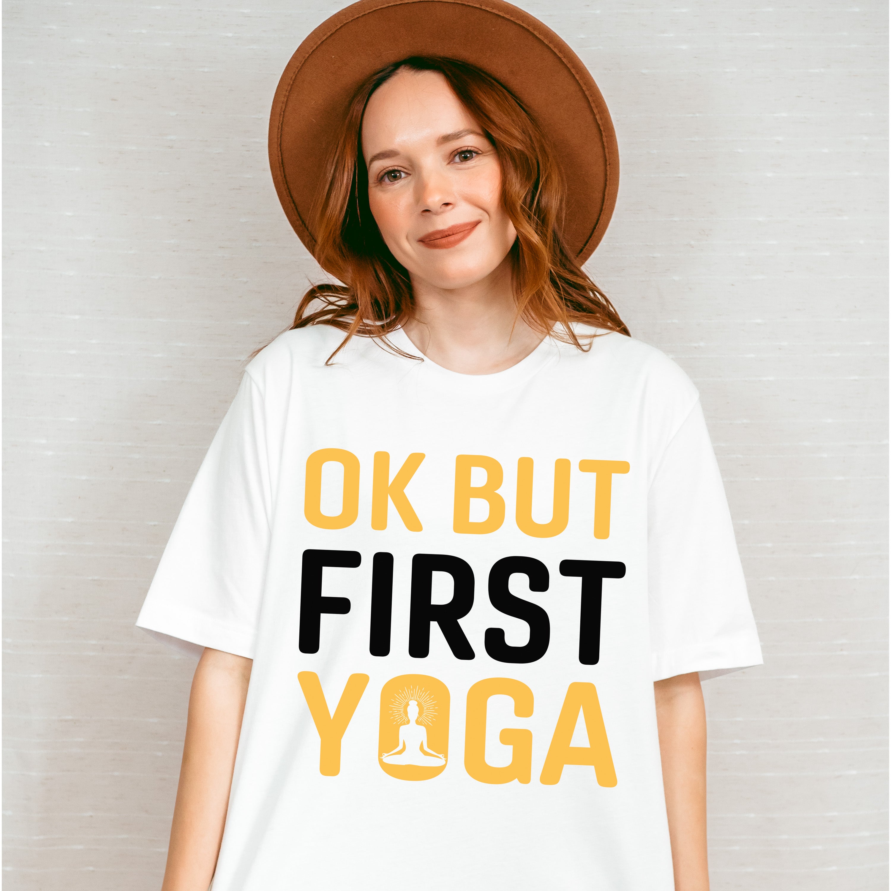 Ok But First Yoga - Yoga Unisex Crewneck T-Shirt Sweatshirt Hoodie