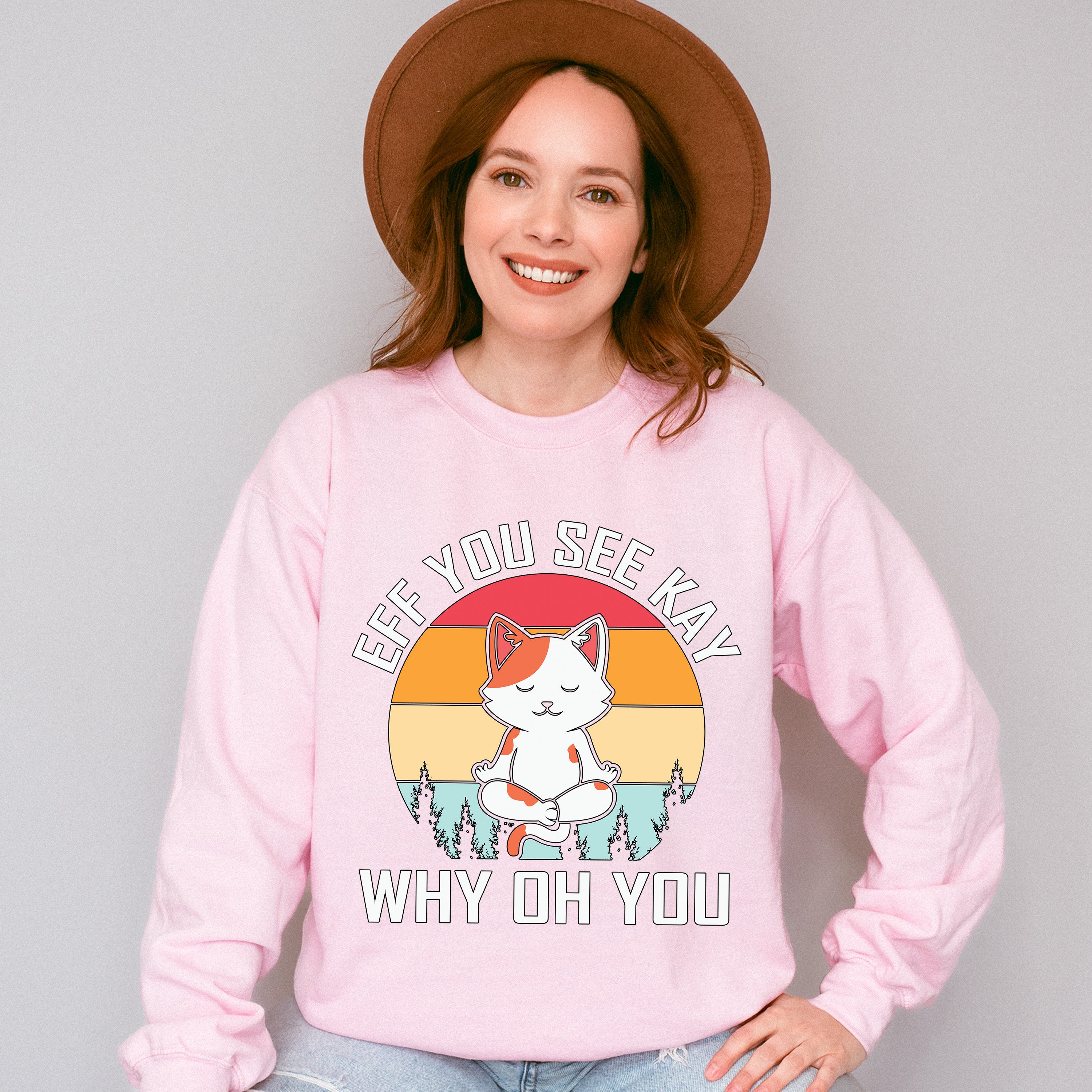 Eff You See Kay - Yoga Unisex Crewneck T-Shirt Sweatshirt Hoodie