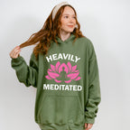 Heavily Meditated - Yoga Unisex Crewneck T-Shirt Sweatshirt Hoodie