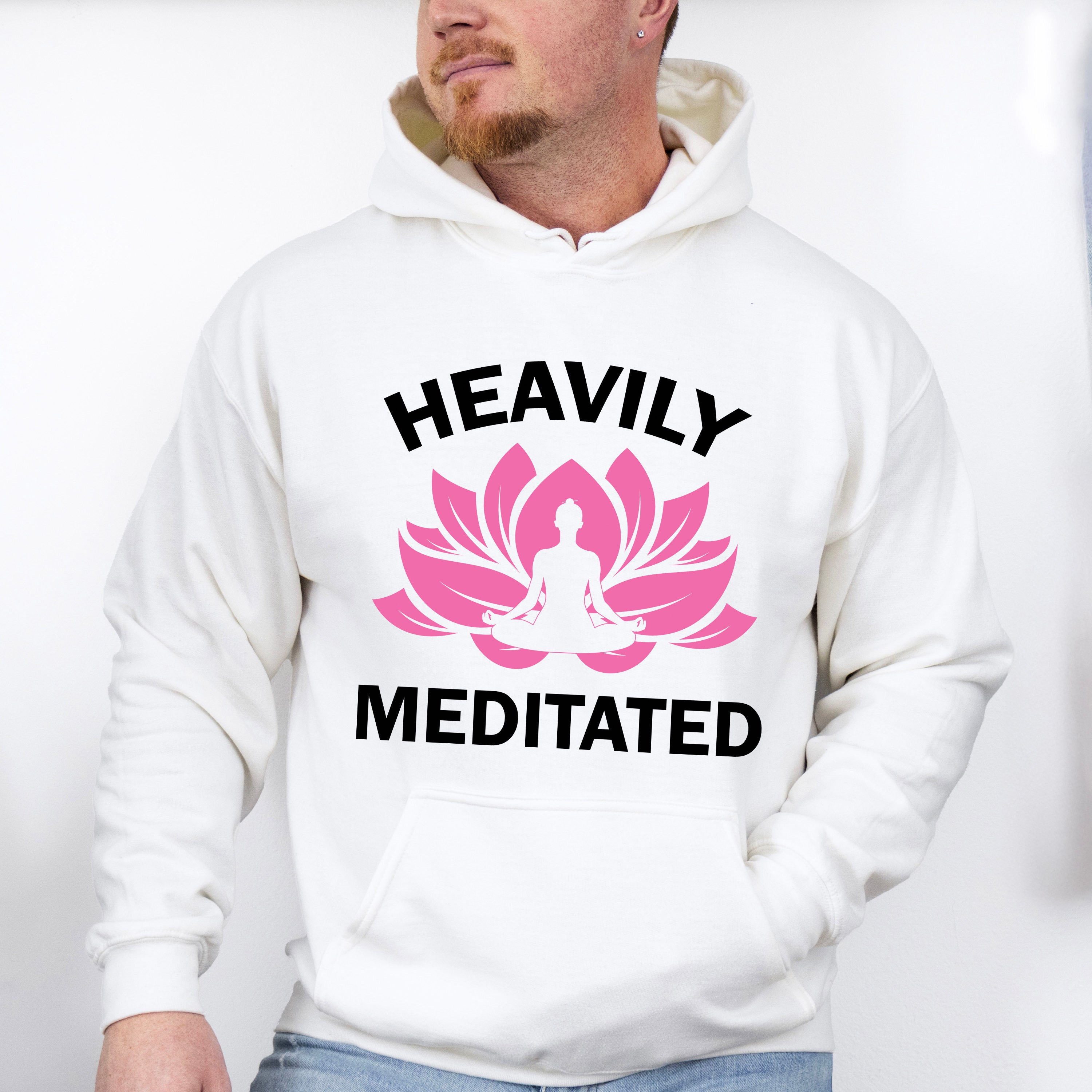 Heavily Meditated - Yoga Unisex Crewneck T-Shirt Sweatshirt Hoodie