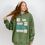 Eat Sleep Yoga Repeat - Yoga Unisex Crewneck T-Shirt Sweatshirt Hoodie