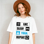 Eat Sleep Yoga Repeat - Yoga Unisex Crewneck T-Shirt Sweatshirt Hoodie