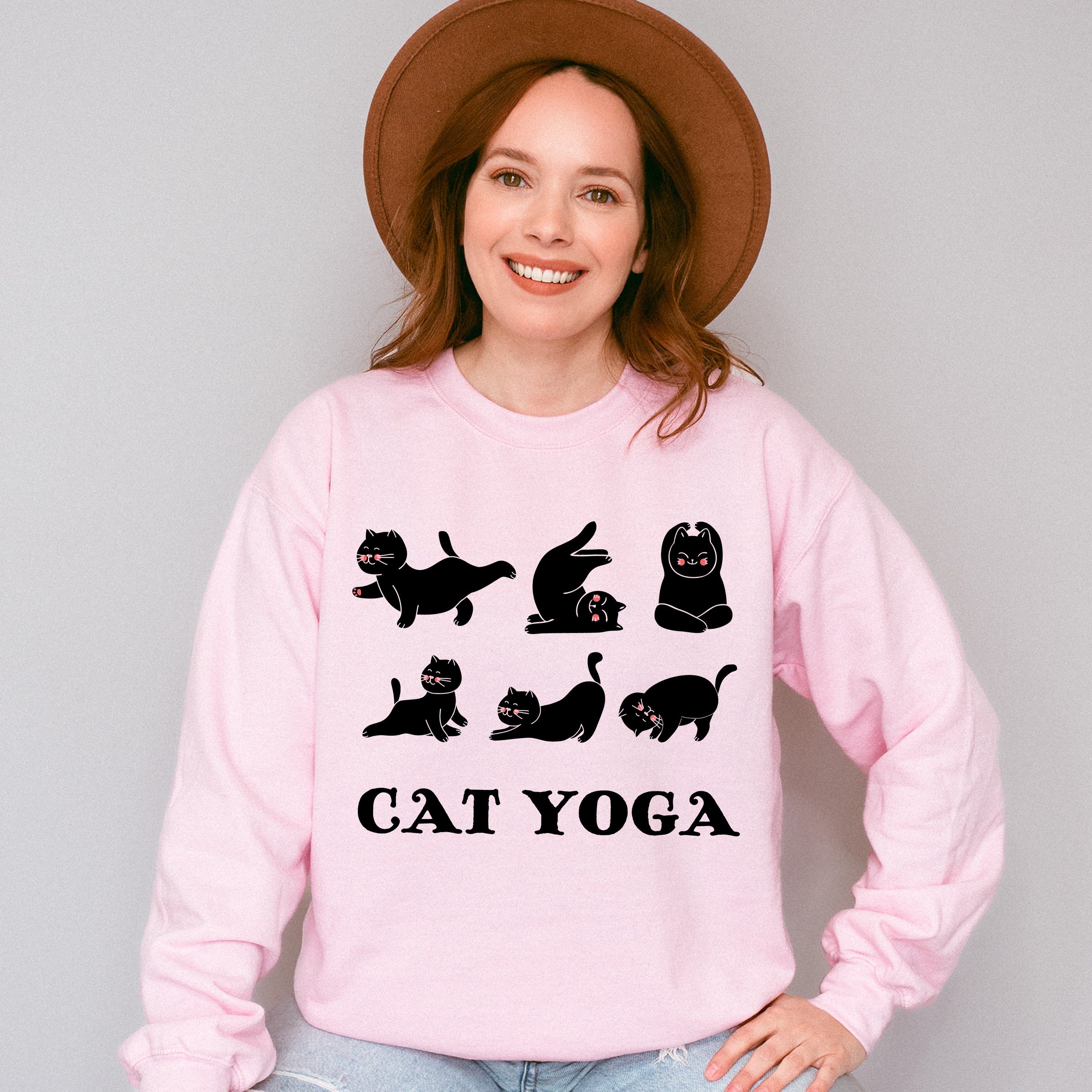 Cat Yoga - Yoga Unisex Crewneck T-Shirt Sweatshirt Hoodie