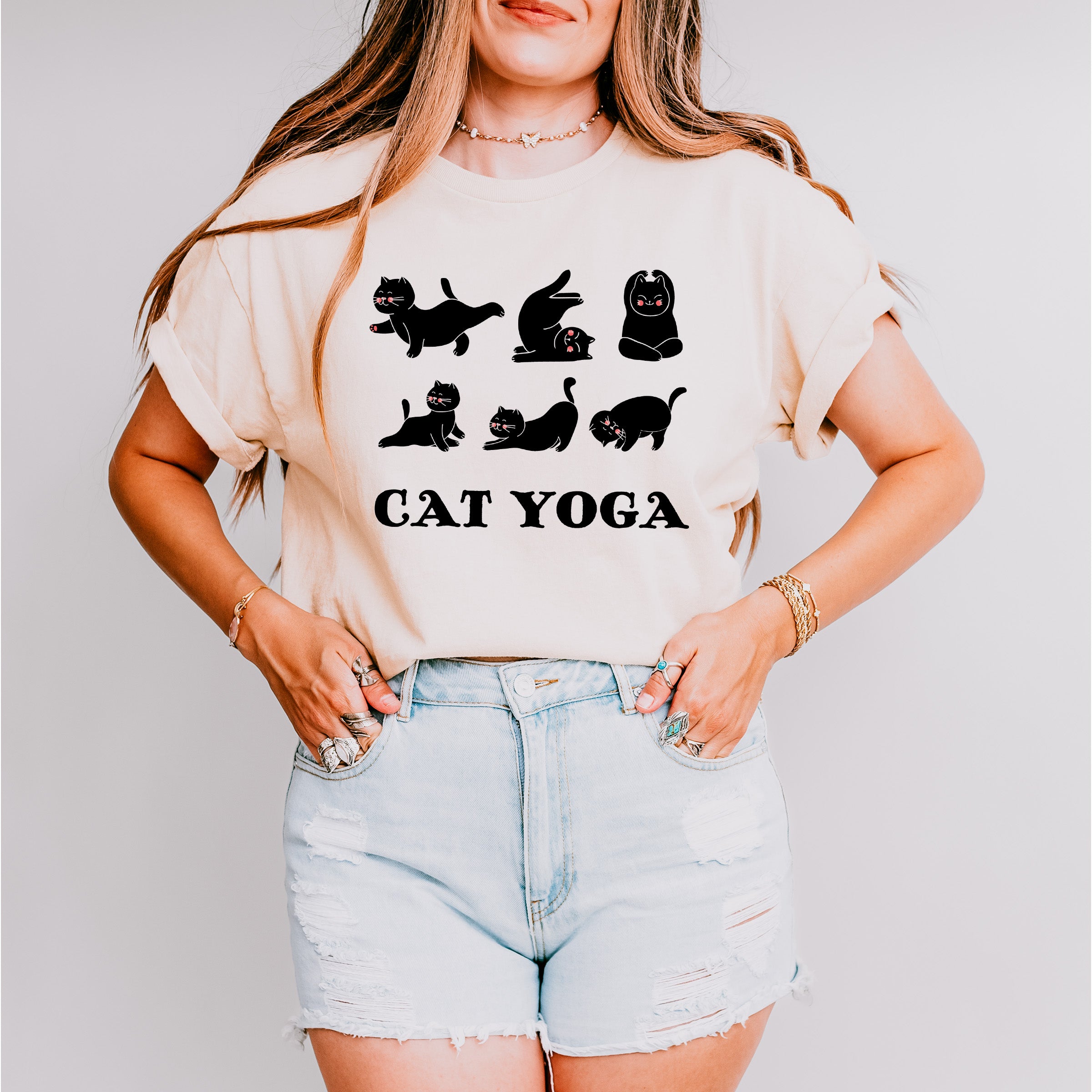Cat Yoga - Yoga Unisex Crewneck T-Shirt Sweatshirt Hoodie