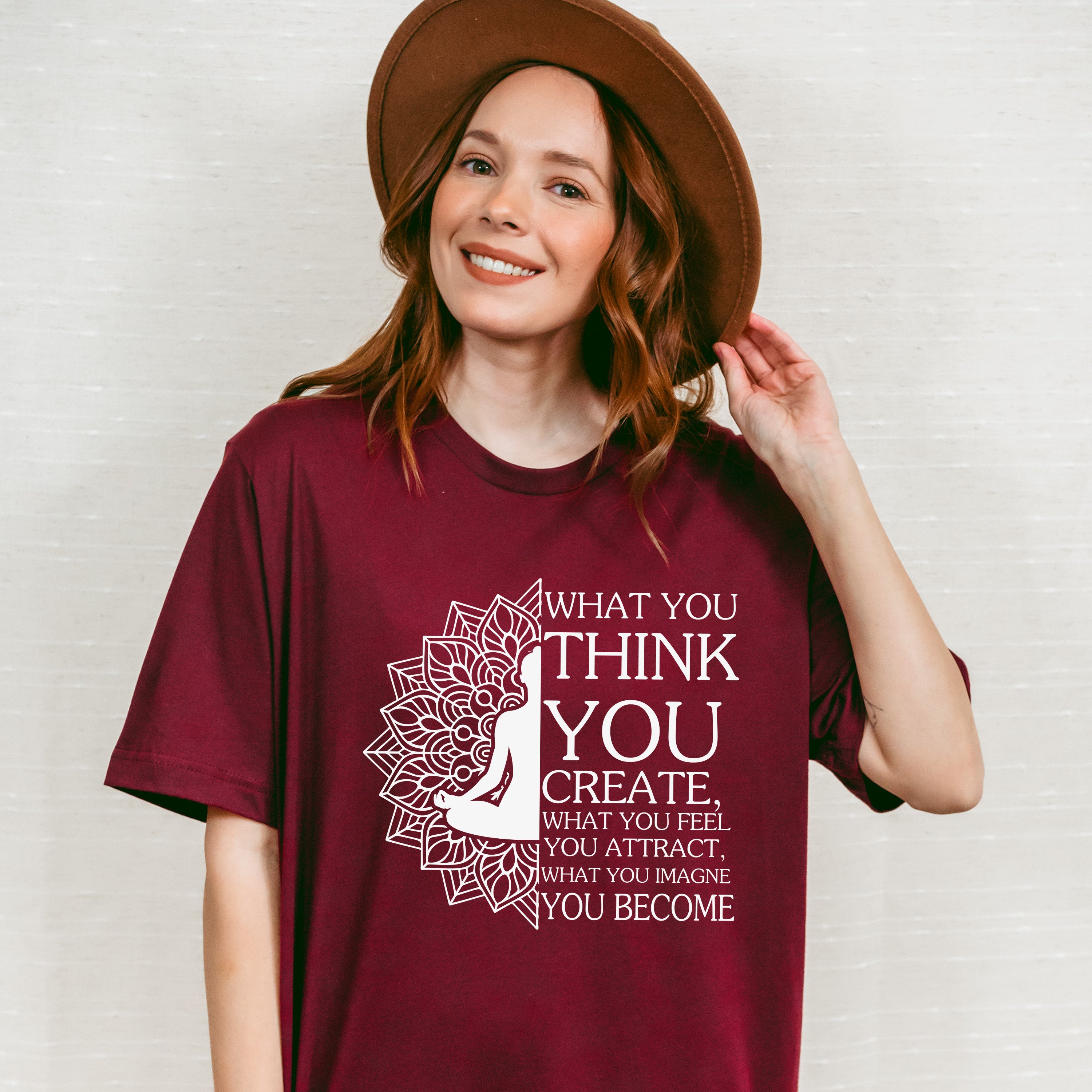 What You Think You Create - Yoga Unisex Crewneck T-Shirt Sweatshirt Hoodie