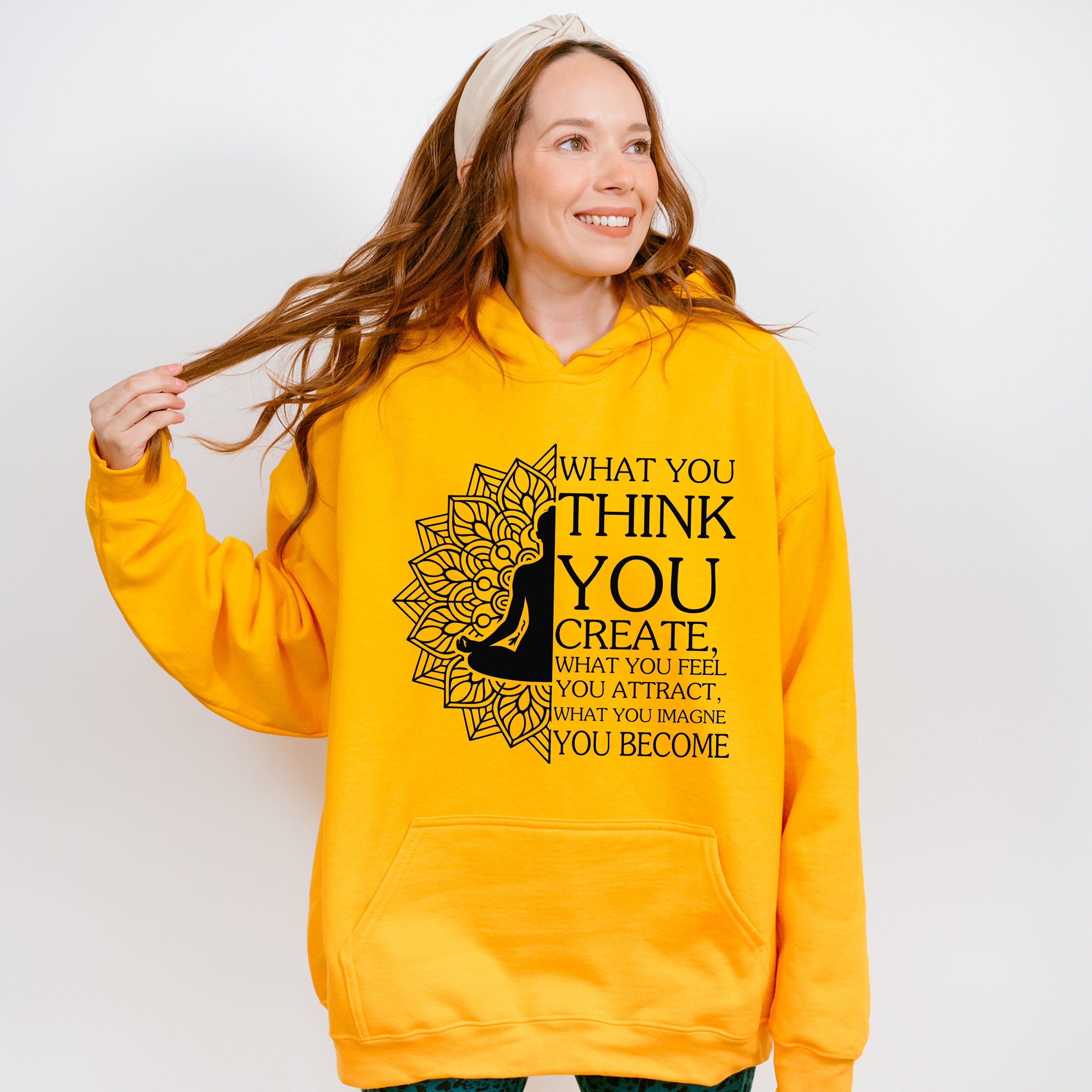 What You Think You Create - Yoga Unisex Crewneck T-Shirt Sweatshirt Hoodie