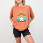 LLAMASTE Retro Sunset Design - Yoga Unisex Crewneck T-Shirt Sweatshirt Hoodie